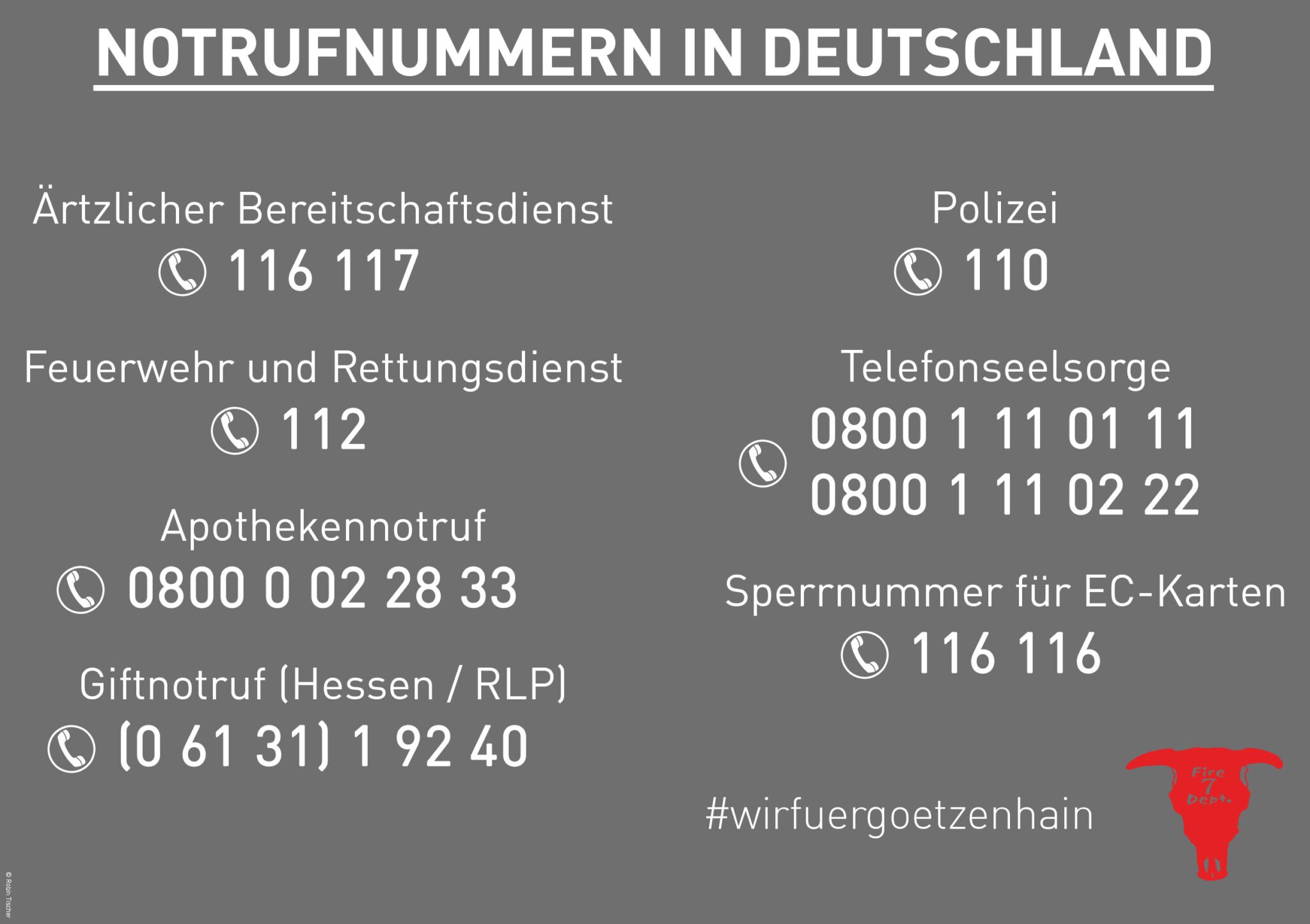 Die Von Ihnen Gewählte Rufnummer Ist Nicht Vollständig Notrufnummern in Deutschland – Feuerwehr Götzenhain